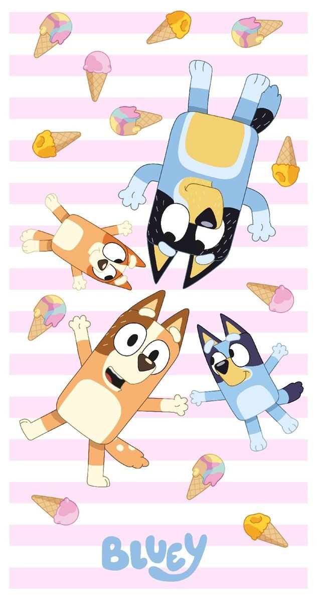 Πετσέτα Θαλάσσης Quick Dry BBC Studios Bluey 203 70X140 White-Pink 100% Microfiber