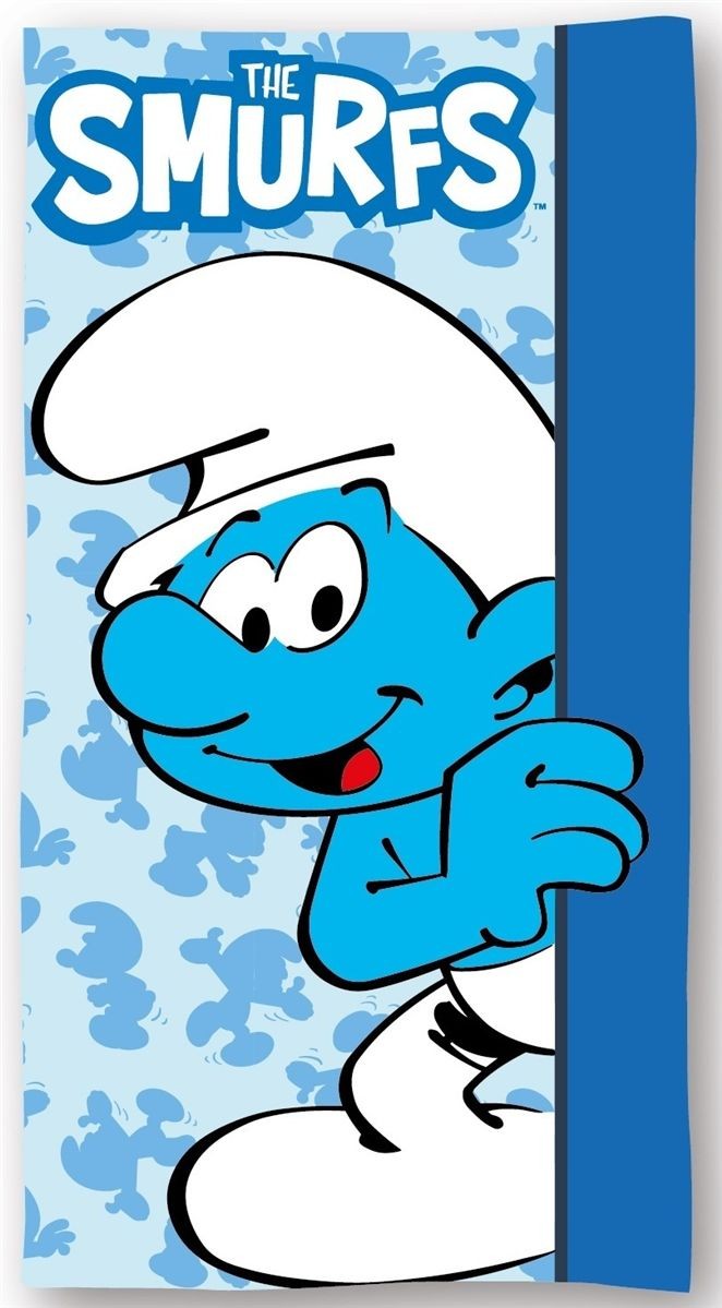 Πετσέτα Θαλάσσης Quick Dry Peyo Smurfs 026 70X140 Sky Blue 100% Microfiber