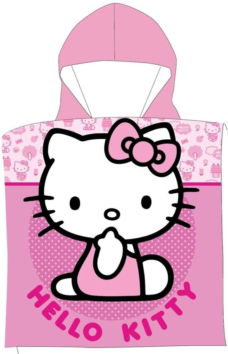 Πόντσο Θαλάσσης Quick Dry Sanrio Hello Kitty 172 50X100 Pink 100% Microfiber