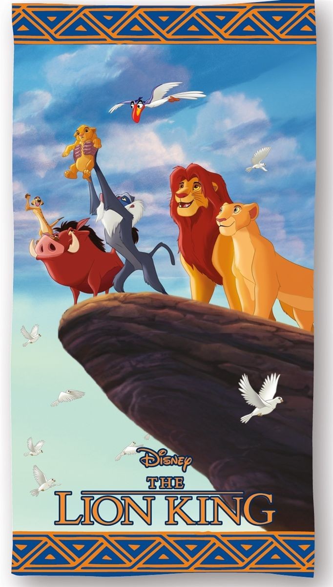 Πετσέτα Θαλάσσης Quick Dry Disney Home Lion King 101 70X140 Sky Blue 100% Microfiber