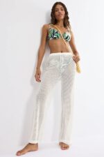 Γυναικεία Παντελόνα Triumph Beach MyWear Crochet Trousers - Image 4