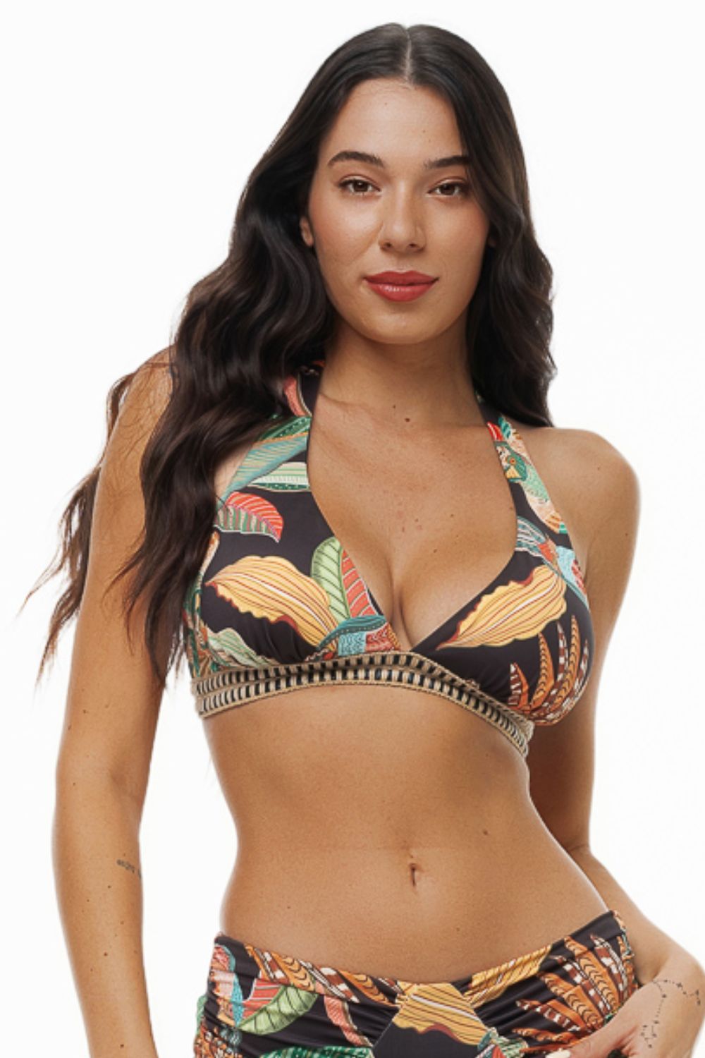 gynaikeio-magio-bluepoint-bikini-tophot-tropic-halter-cup-d Γυναικείο Μαγιό Bluepoint Bikini Top"Hot Tropic" Halter Cup D - Image 1