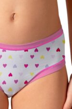 Παιδικά Εσώρουχα Slip Cotonella Κορίτσι "Hearts" (3 Pack) - Image 3