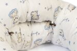 Μαξιλάρι Εγκυμοσύνης - Θηλασμού 2 σε 1 bebe Bear's Nest 03 155x35x20 White-Sky Blue 100% Cotton - Image 3