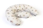 Μαξιλάρι Εγκυμοσύνης - Θηλασμού 2 σε 1 bebe Bear's Nest 05 155x35x20 White-Grey 100% Cotton