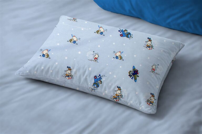 Μαξιλαροθήκη Εμπριμέ bebe Bear's Playtime 591 35X45 Sky Blue 100% Cotton