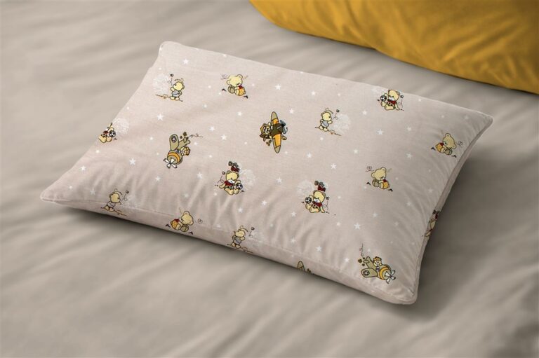 Μαξιλαροθήκη Εμπριμέ bebe Bear's Playtime 592 35X45 Beige 100% Cotton