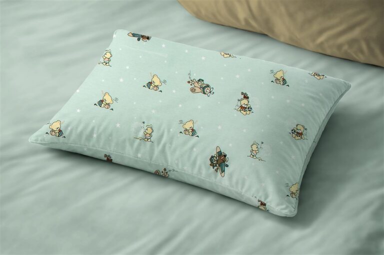 Μαξιλαροθήκη Εμπριμέ bebe Bear's Playtime 593 35X45 Mint 100% Cotton