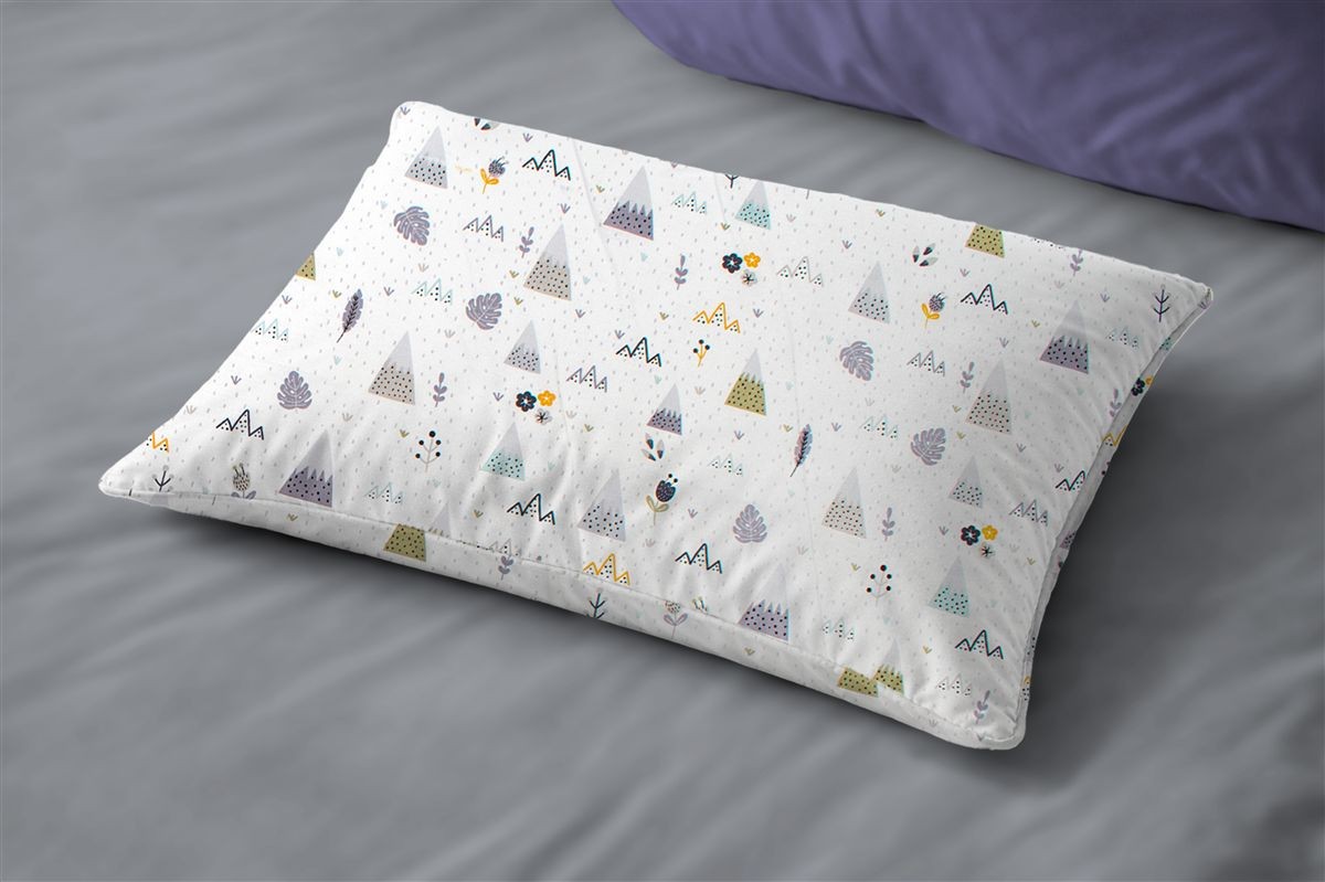 Μαξιλαροθήκη Εμπριμέ kids Whimsical Mountainside 588 50X70 White-Grey 100% Cotton Μαξιλαροθήκη Εμπριμέ kids Whimsical Mountainside 588 50X70 White-Grey 100% Cotton