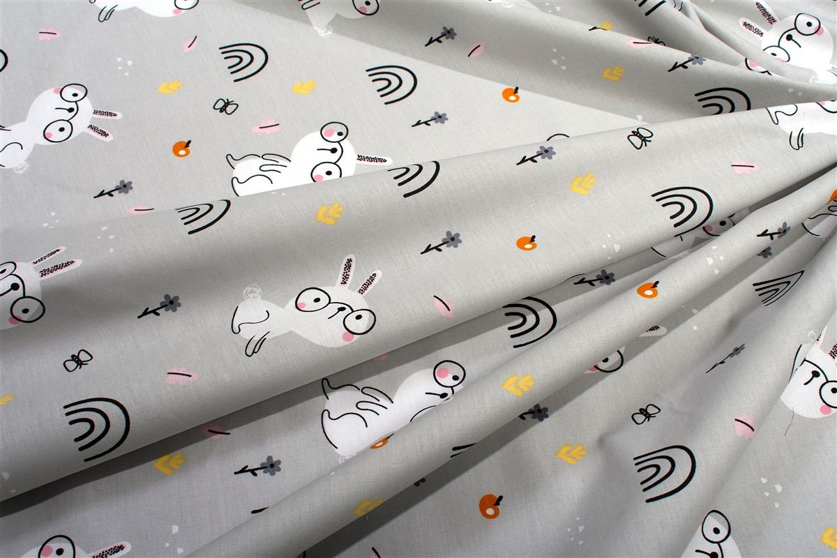 Πάνα Χασέ bebe Rabbit Garden 586 80X80 Grey 100% Cotton Πάνα Χασέ bebe Rabbit Garden 586 80X80 Grey 100% Cotton