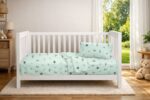 Πάπλωμα Εμπριμέ bebe Bear's Playtime 593 120X160 Mint 100% Cotton