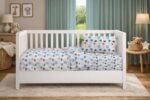 Πάπλωμα Εμπριμέ bebe Big Cats 28 120X160 Light Aqua 100% Cotton