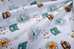 Πάπλωμα Εμπριμέ bebe Big Cats 28 120X160 Light Aqua 100% Cotton - Image 2
