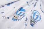 Πάπλωμα Εμπριμέ bebe The Floating Zoo 596 120X160 White-Blue 100% Cotton - Image 2