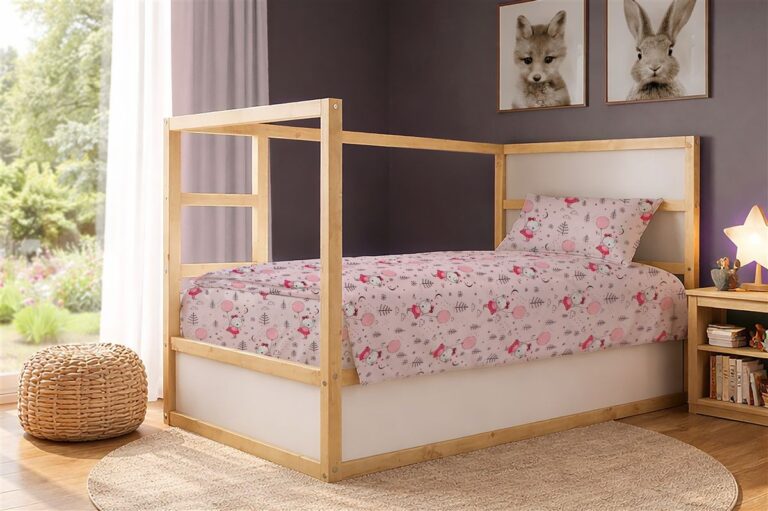 Πάπλωμα Εμπριμέ kids Ballerina Bear 598 160X240 Pink 100% Cotton
