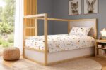 Πάπλωμα Εμπριμέ kids Giraffe 599 160X240 White-Orange 100% Cotton