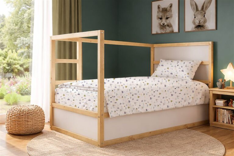 Πάπλωμα Εμπριμέ kids Whimsical Mountainside 588 160X240 White-Grey 100% Cotton