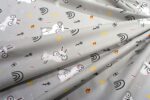 Παπλωματοθήκη Εμπριμέ kids Rabbit Garden 586 160X240 Grey 100% Cotton - Image 2