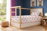 Παπλωματοθήκη Εμπριμέ kids The Floating Zoo 597 160X240 White-Pink 100% Cotton