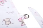 Ποδιά Θηλασμού bebe Bear's Nest 04 105x70 White-Pink 100% Cotton - Image 3
