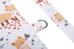 Ποδιά Θηλασμού bebe Cute Fox 02 105x70 White-Beige 100% Cotton - Image 3
