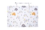 Ποδιά Θηλασμού bebe Rainbow 01 105x70 White-Grey 100% Cotton - Image 2