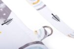 Ποδιά Θηλασμού bebe Rainbow 01 105x70 White-Grey 100% Cotton - Image 3