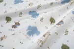 Σεντόνια Εμπριμέ Σετ 2 τεμ kids Happy Safari 711 160X240 White-Sky Blue 100% Cotton - Image 2