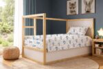 Σεντόνια Εμπριμέ Σετ 2 τεμ kids The Floating Zoo 596 160X240 White-Blue 100% Cotton