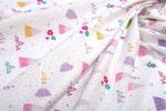 Σεντόνια Εμπριμέ Σετ 3 τεμ bebe Whimsical Mountainside 587 120X160 White-Pastel Lilac 100% Cotton - Image 2