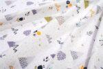 Σεντόνια Εμπριμέ Σετ 3 τεμ bebe Whimsical Mountainside 588 120X160 White-Grey 100% Cotton - Image 2