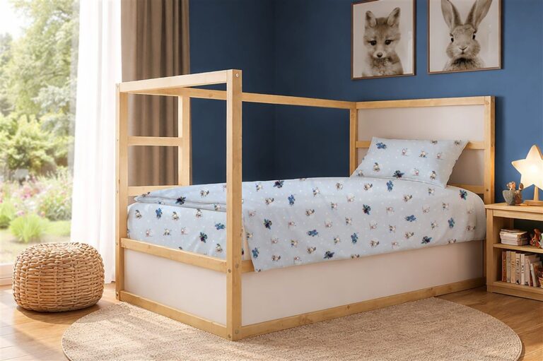 Σεντόνια Εμπριμέ Σετ 3 τεμ kids Bear's Playtime 591 160X240 Sky Blue 100% Cotton