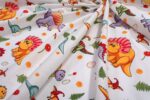 Σεντόνια Εμπριμέ Σετ 3 τεμ kids Dinosaur 520 160x240 White-Orange 100% Cotton - Image 2