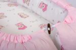 Φωλιά Ύπνου bebe Bear's Nest 04 85x60x15 White-Pink 100% Cotton - Image 3