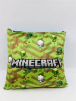 Βελούδινο Μαξιλάρι Mojang Minecraft 606 38X38 Light Green-Sky Blue 100% Velboa - Image 2