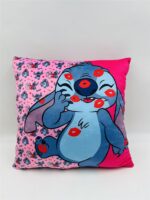 Βελούδινο Μαξιλάρι Disney Home Stitch 610 38X38 Pink-Fuchsia 100% Velboa - Image 2