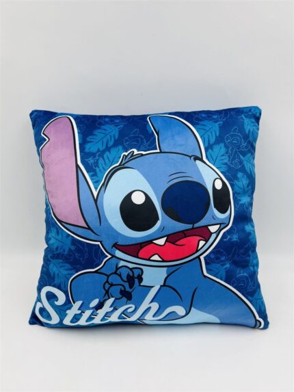 Βελούδινο Μαξιλάρι Disney Home Stitch 611 38X38 Dark Blue 100% Velboa