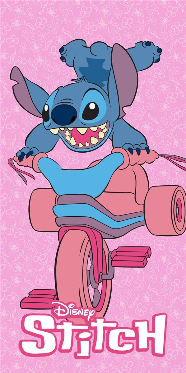 Πετσέτα Θαλάσσης Quick Dry Disney Home Lilo & Stitch 557 70X140 Pink 100% Microfiber