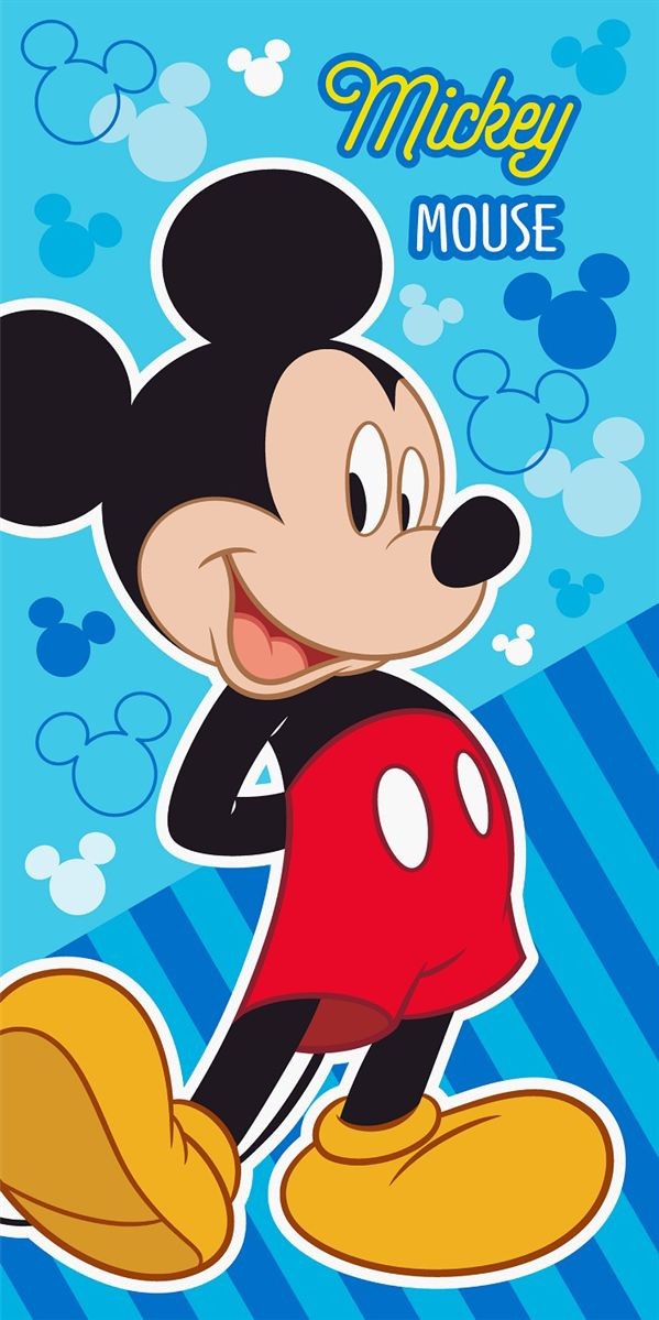 Πετσέτα Θαλάσσης Quick Dry Disney Home Mickey 376 70X140 Sky Blue 100% Microfiber