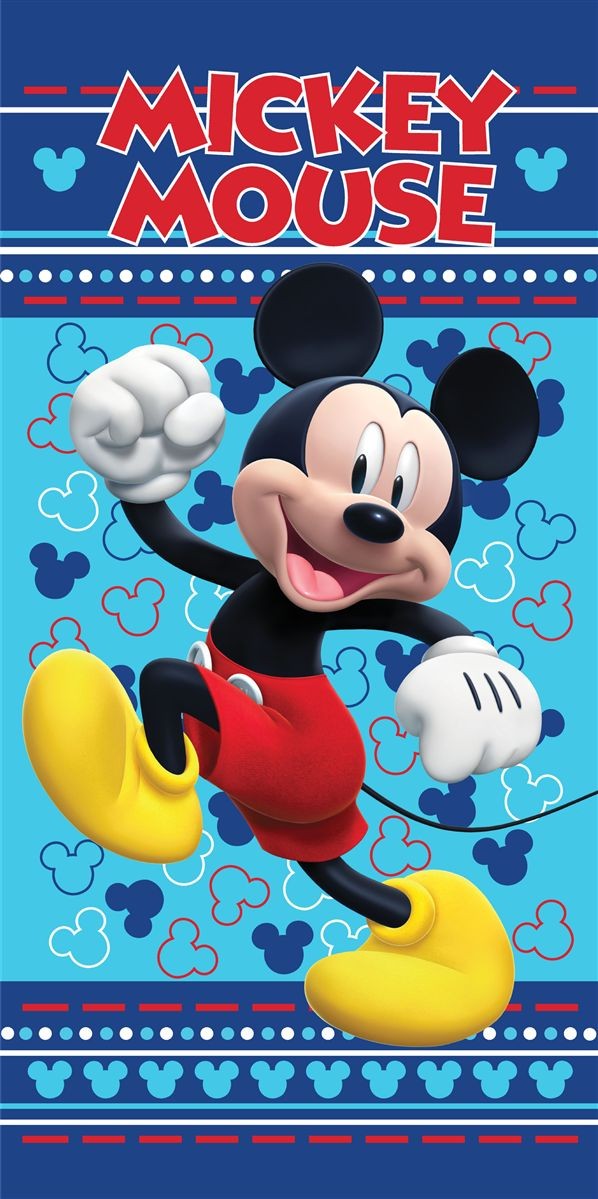 Πετσέτα Θαλάσσης Quick Dry Disney Home Mickey 541 70X140 Sky Blue 100% Microfiber