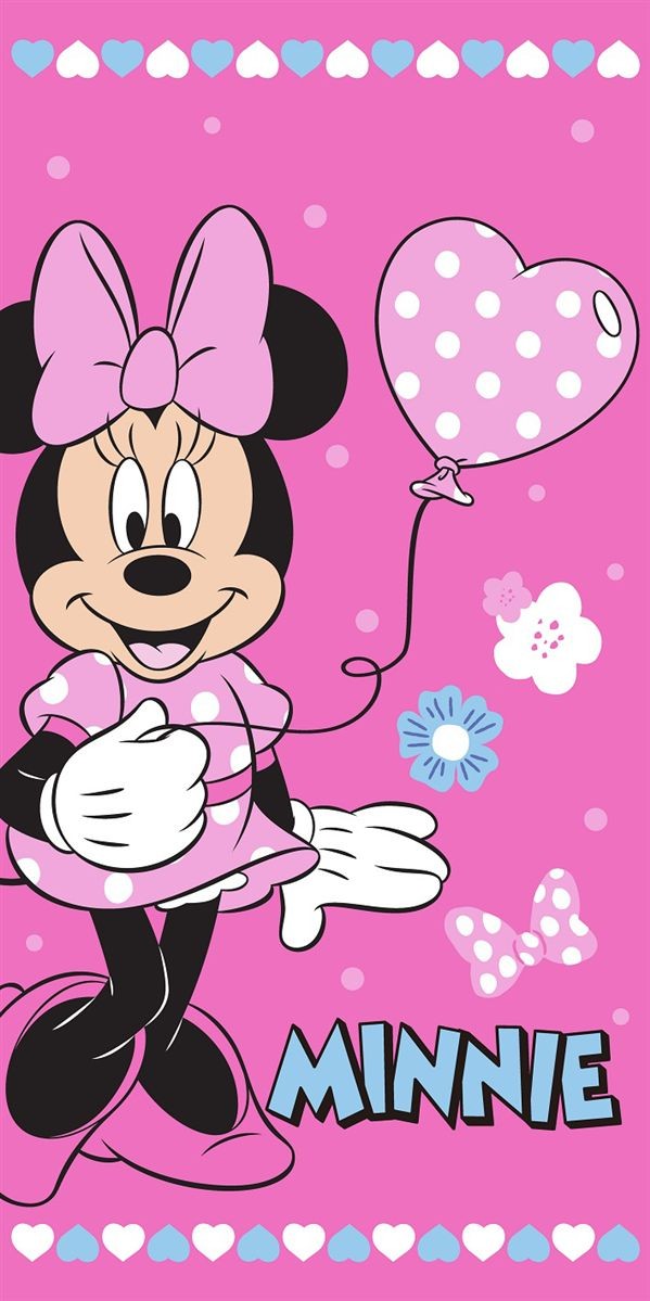 Πετσέτα Θαλάσσης Quick Dry Disney Home Minnie 335 70X140 Pink 100% Microfiber