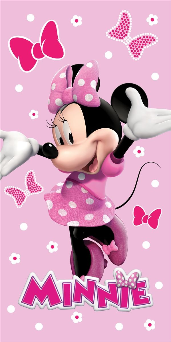 Πετσέτα Θαλάσσης Quick Dry Disney Home Minnie 542 70X140 Baby Pink 100% Microfiber