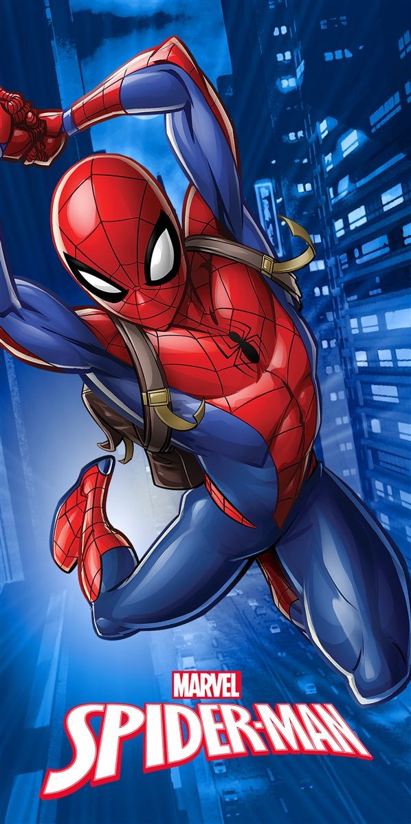 Πετσέτα Θαλάσσης Quick Dry Marvel Spider-Man 375 70X140 Blue 100% Microfiber