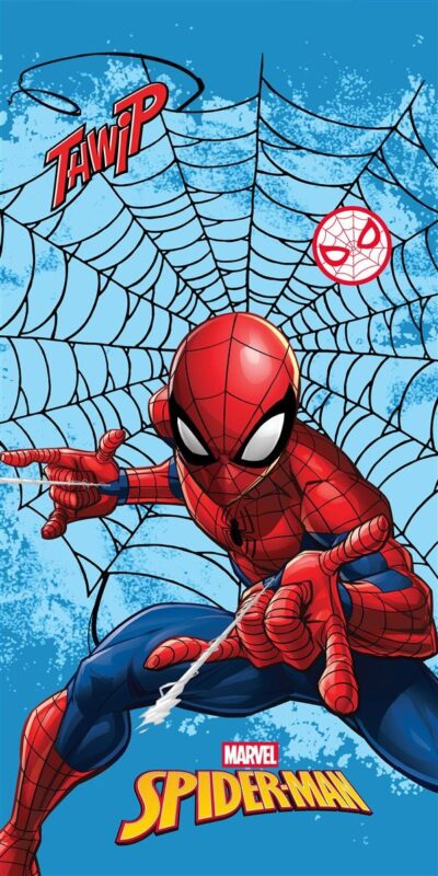 Πετσέτα Θαλάσσης Quick Dry Marvel Spider-Man 549 70X140 Sky Blue 100% Microfiber