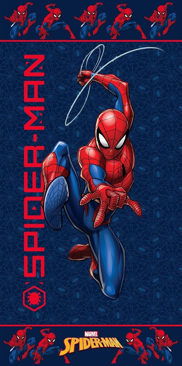 Πετσέτα Θαλάσσης Quick Dry Marvel Spider-Man 558 70X140 Dark Blue 100% Microfiber