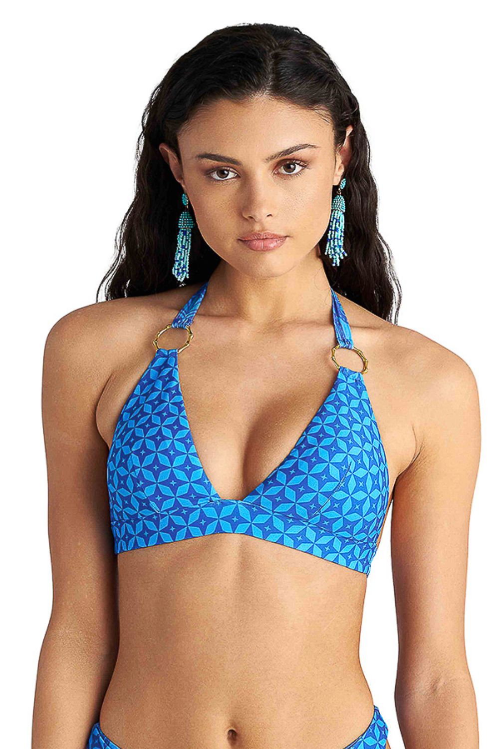 gynaikeio-magio-blu4u-bikini-top-blue-ikat-cup-d Γυναικείο Μαγιό BLU4U Bikini Top “Blue Ikat” Cup D - Image 1