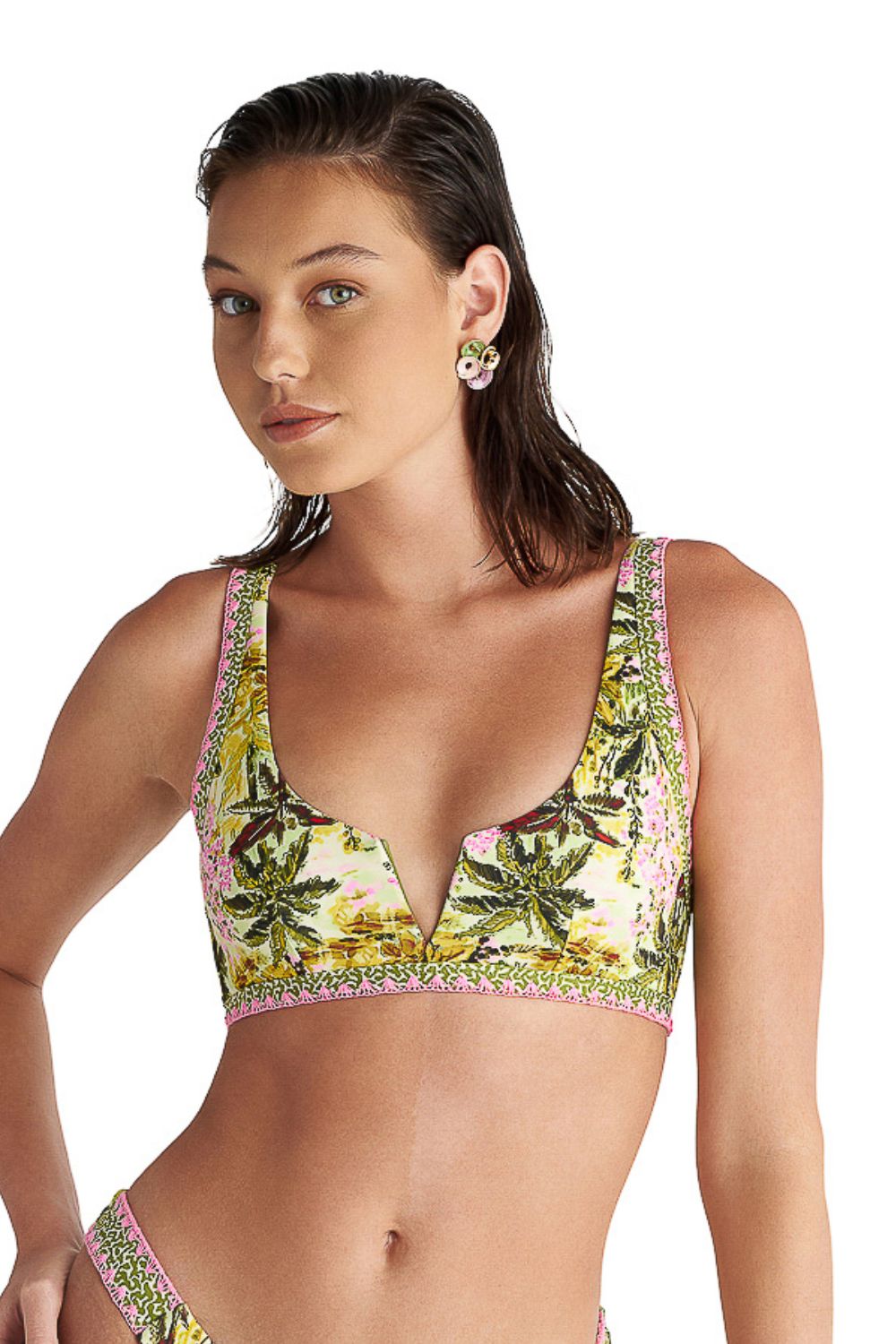gynaikeio-magio-blu4u-bikini-top-jungle-garden-boustaki Γυναικείο Μαγιό BLU4U Bikini Top "Jungle Garden" Μπουστάκι - Image 1
