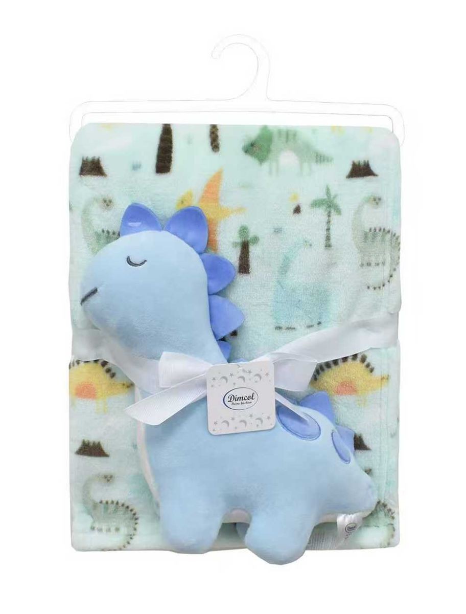 Λούτρινο Ζωάκι Σετ 2 Τεμ. bebe Dinosaur 22 Ύψος 25 cm & Εμπριμέ Κουβέρτα Coral Fleece 75x100 cm Sky Blue 100% Polyester Λούτρινο Ζωάκι Σετ 2 Τεμ. bebe Dinosaur 22 Ύψος 25 cm & Εμπριμέ Κουβέρτα Coral Fleece 75x100 cm Sky Blue 100% Polyester