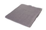 Κουβέρτα Πικέ bebe Μονόχρωμη 325 gr/m² 85x110 Grey 100% Cotton