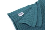 Κουβέρτα Πικέ bebe Μονόχρωμη 325 gr/m² 85x110 Petrol 100% Cotton - Image 2